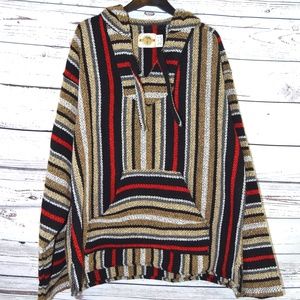Earth Ragz Mexican Baja Drug Rug Pullover Hoodie